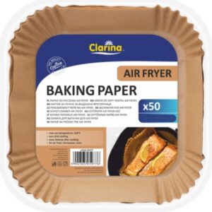 PAPIER DO PIECZENIA WKŁAD DO AIR FRYERA KWADRAT 20X20CM CLARINA A'50